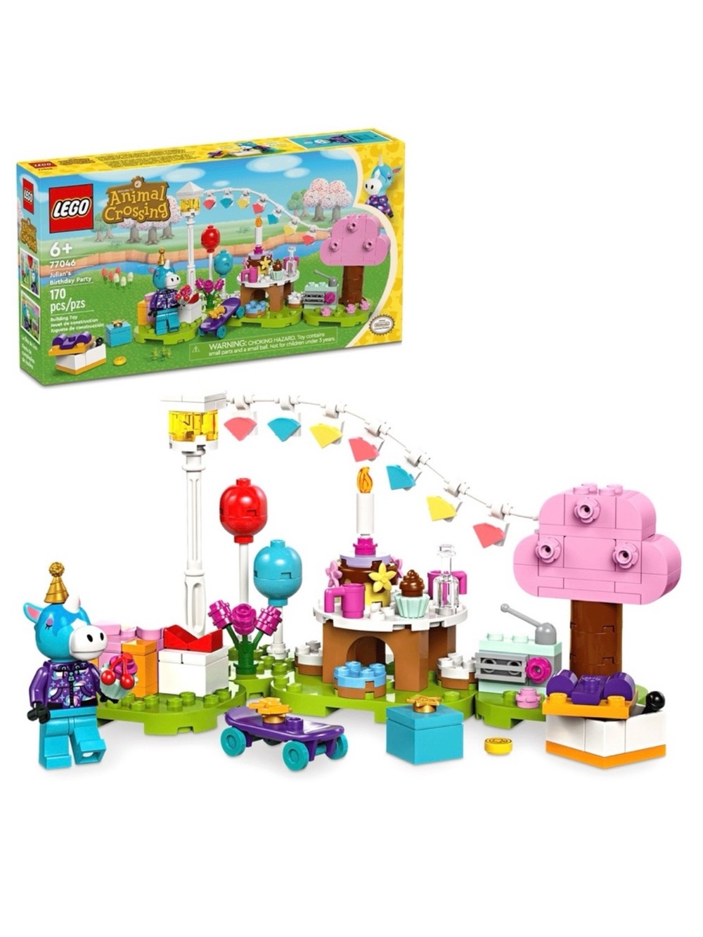 LEGO Animal Crossing Julian’s Birthday Party with Unicorn Minifigure 77046